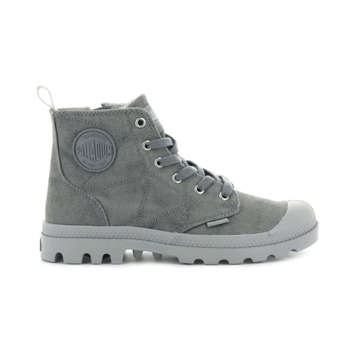 Dámské Boty Palladium Pampa Zip Desertwash Tmavě Šedé | CZ XTI-34P